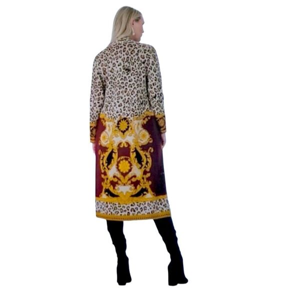 New MAXSPORT Multi-Color Open Cardigan Sweater Duster, Size Small - Picture 8 of 11